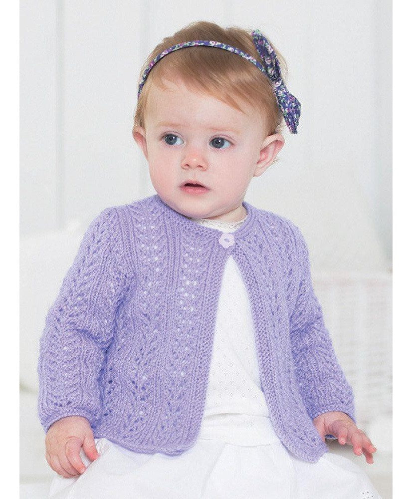 Short Sleeve and Long Sleeve Lace Cardigan - Sirdar 1330