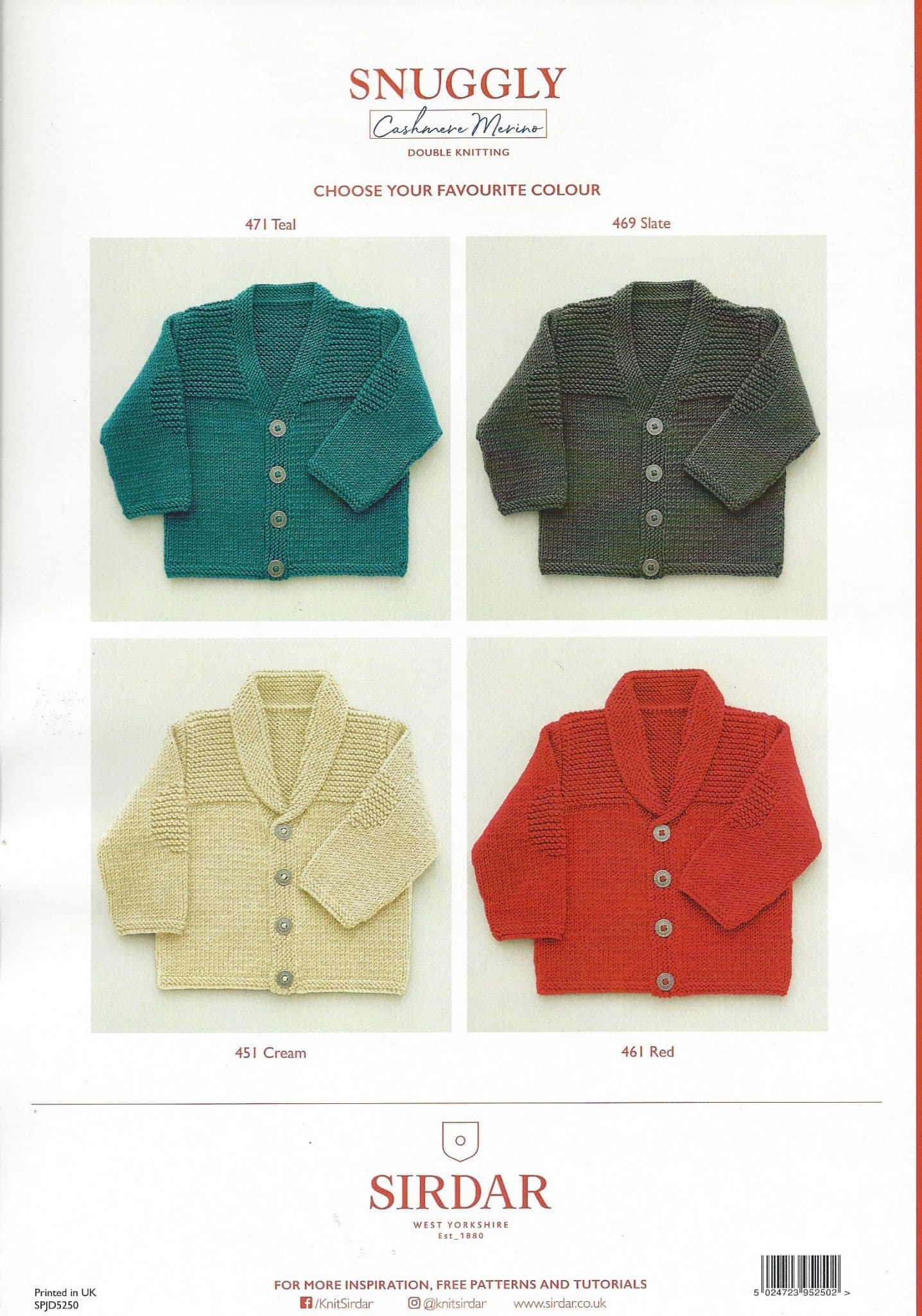 Baby Cardigans in Snuggly DK - Sirdar 5250