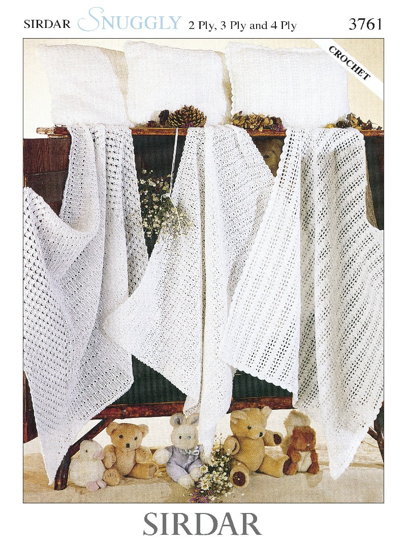 Crochet Shawls in Snuggly 2 ply, 3 ply and 4 ply - Sirdar 3761