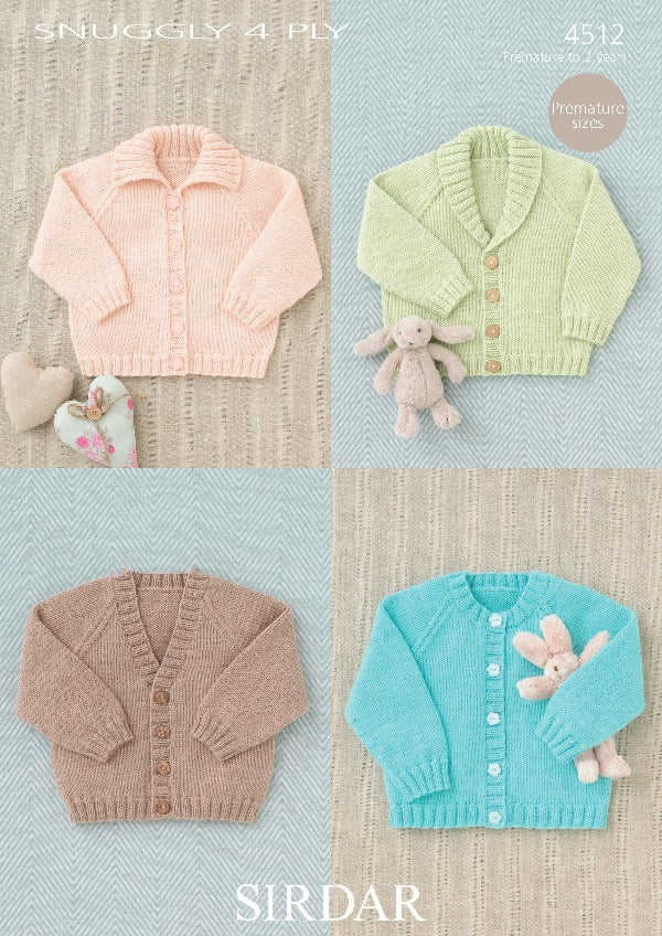 Unisex Baby Cardigan - Sirdar 4512
