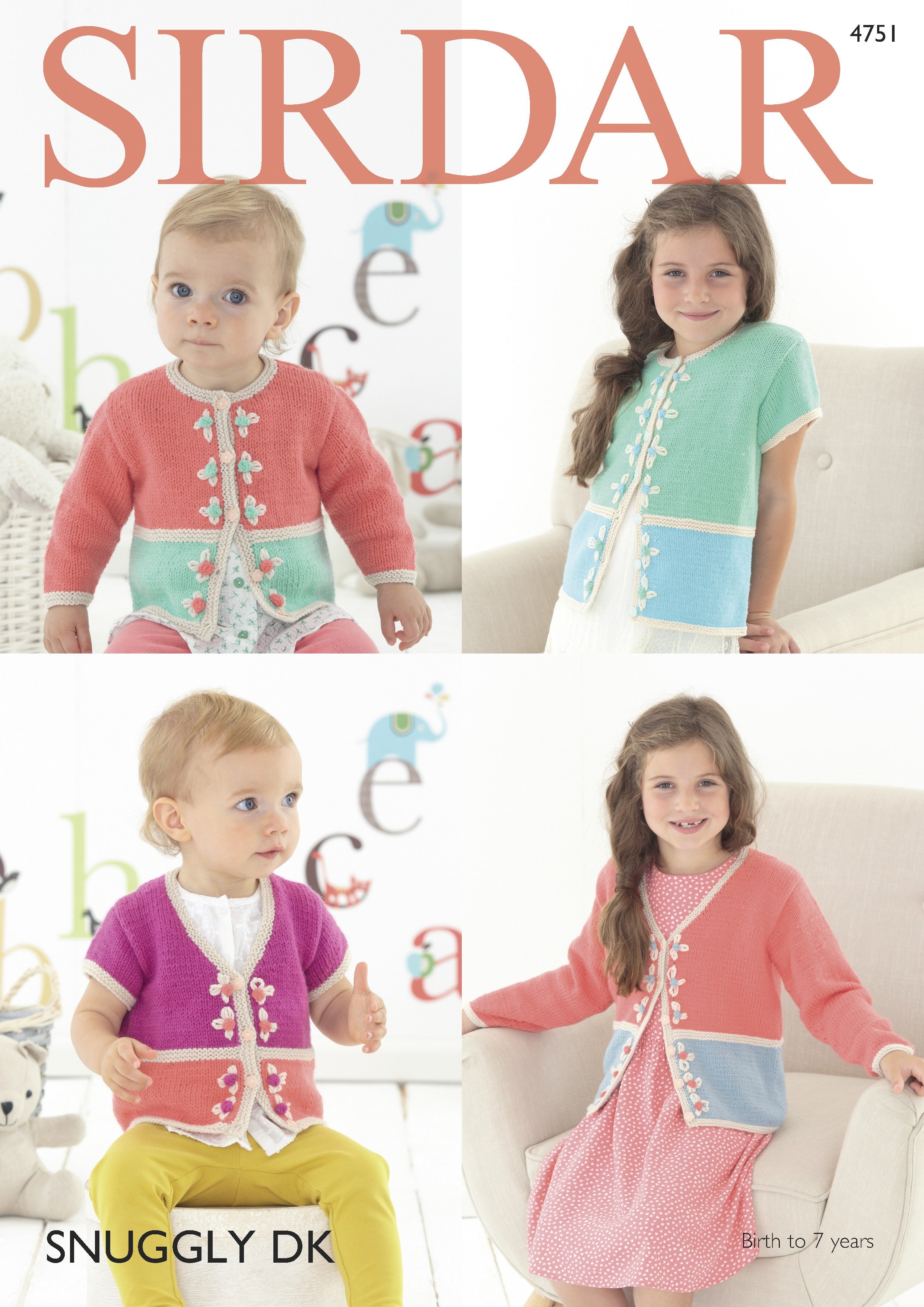 Cardigans in Snuggly DK - Sirdar 4751