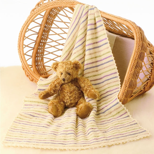 Garter Baby Blanket - Cleckheaton PDF Pattern