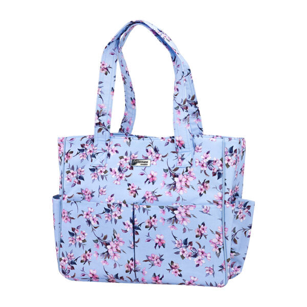 Guttermann x Birch Storage Tote - Floret Blue