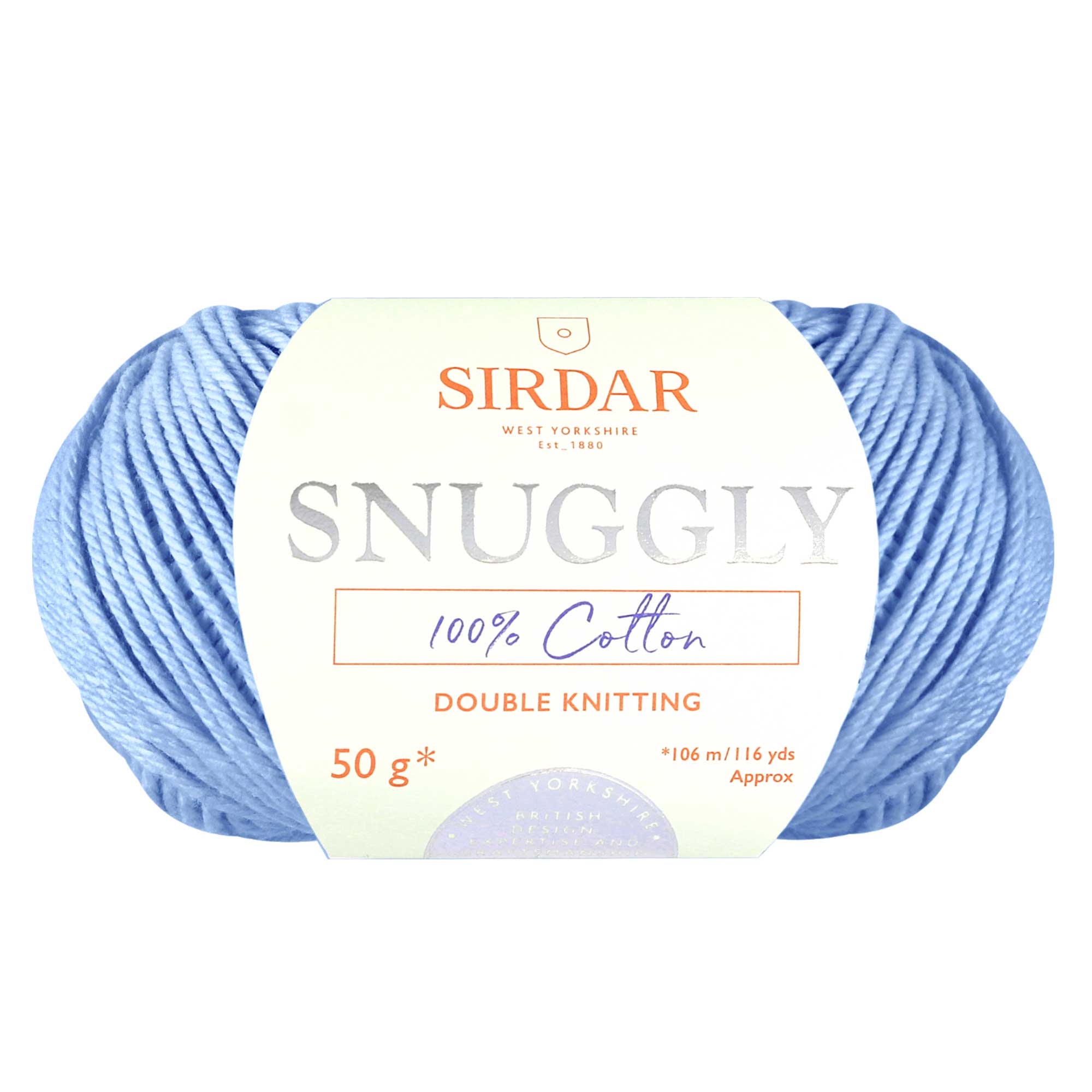 Sirdar Snuggly 100% Cotton DK Sky Blue