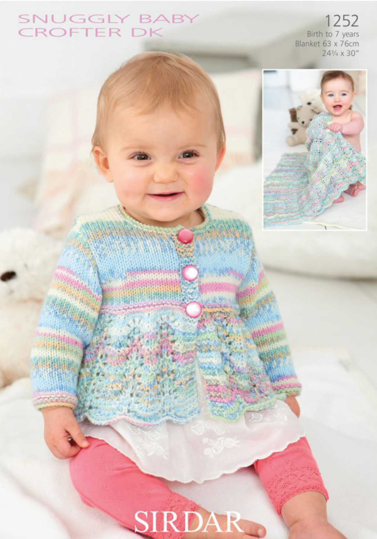 Cardigan and Blanket Snuggly DK - Sirdar 1252