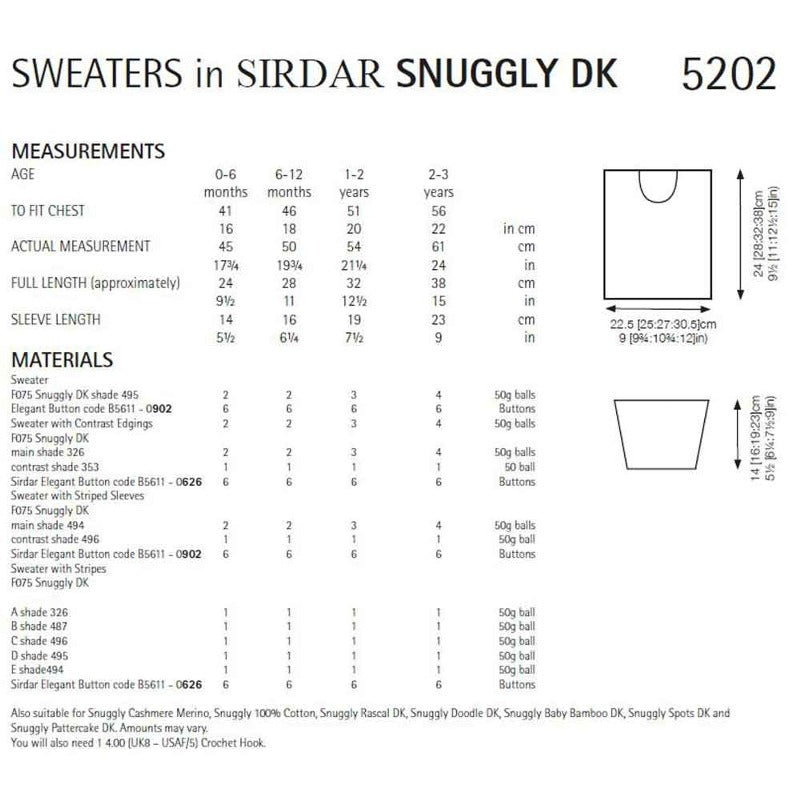 Sweaters - Sirdar 5202