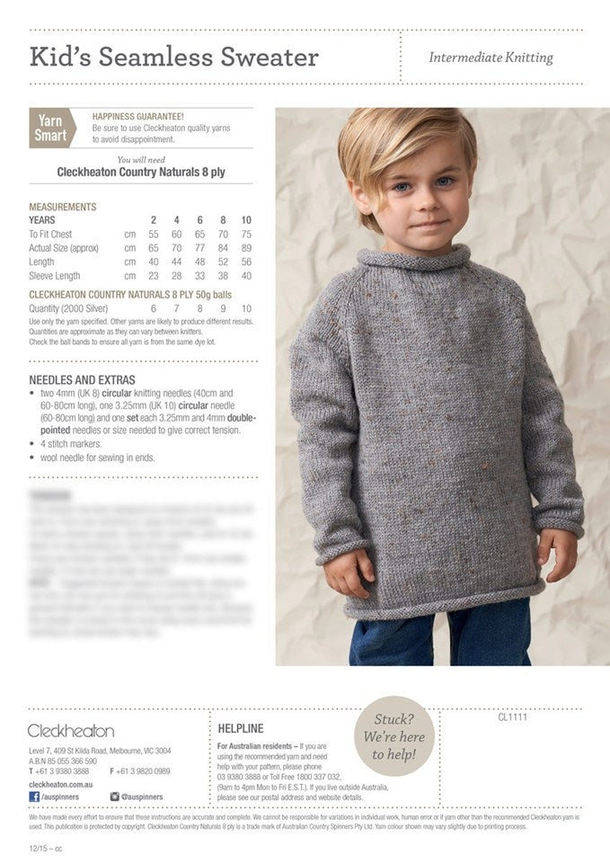 Seamless Sweater - Cleckheaton 1010