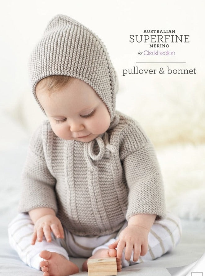 Pullover and Bonnet - Superfine Merino 421