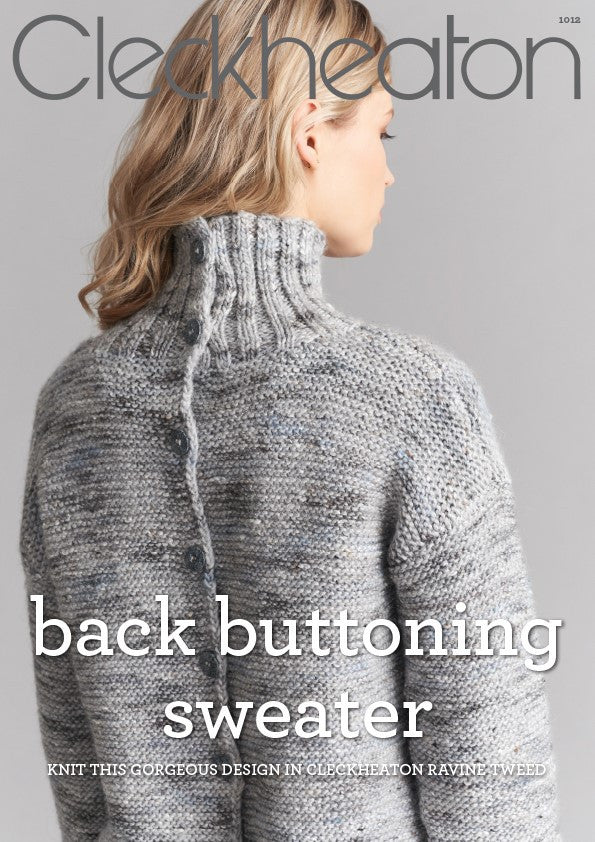 Back Buttoning Sweater - Cleckheaton 1012