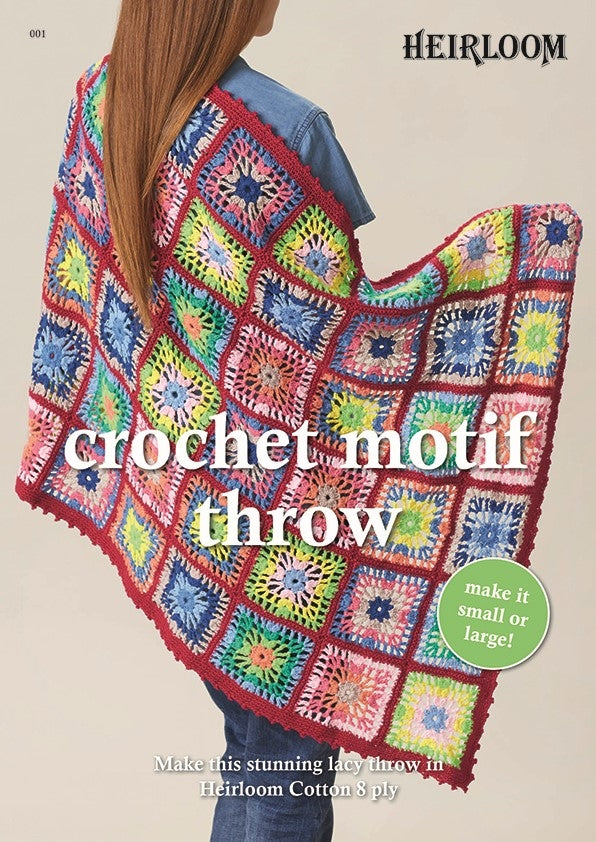 Crochet Motif Throw - Heirloom Pattern 001