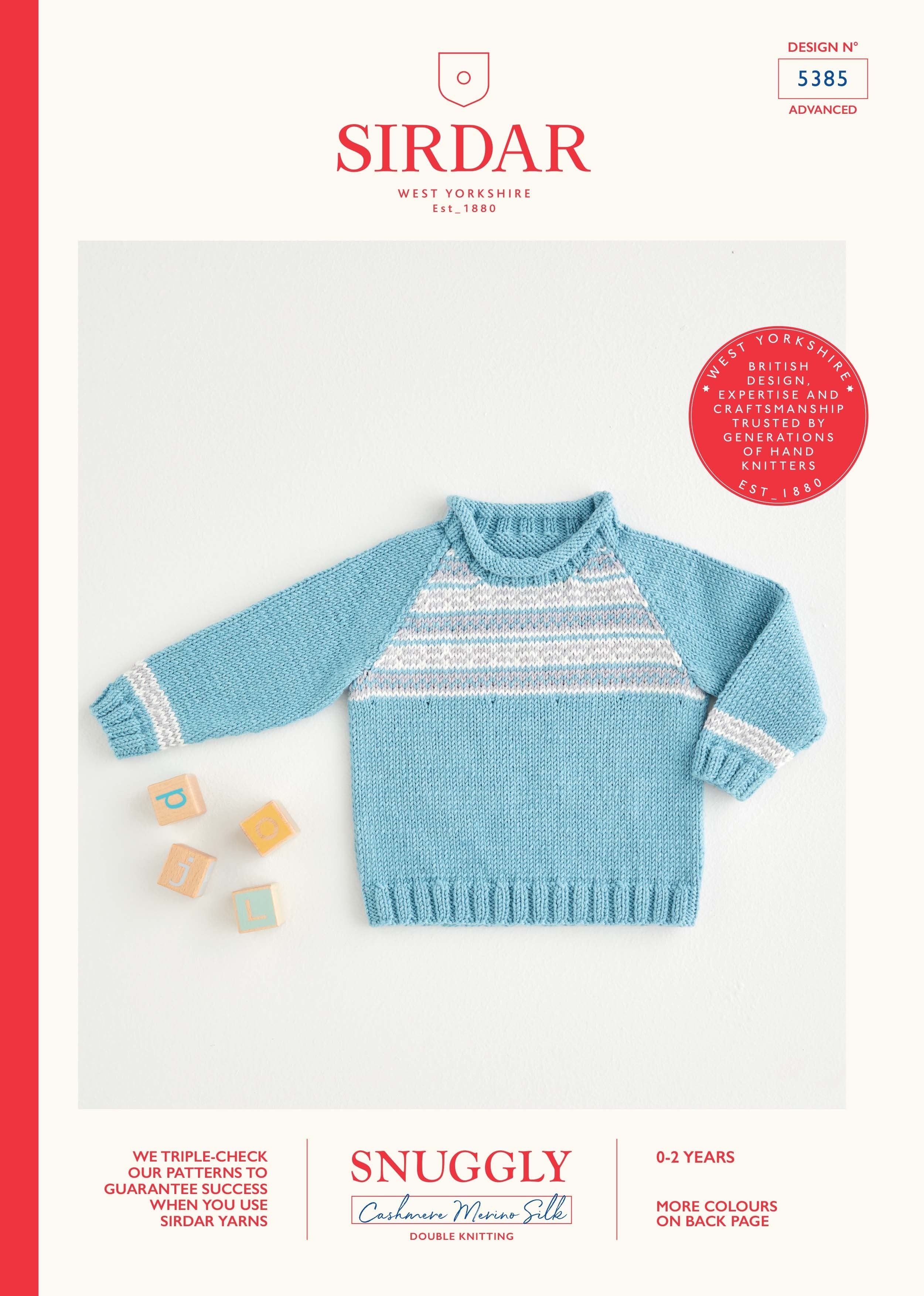 Fair Isle Raglan Sweater - Sirdar 5385
