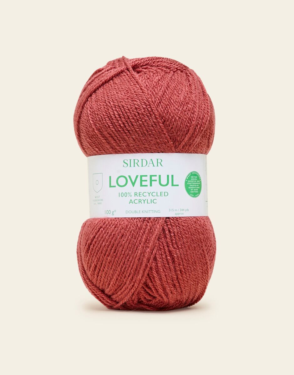 Sirdar Loveful 100% Recycled Acrylic 8 ply DK