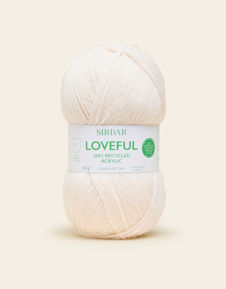 Sirdar Loveful 100% Recycled Acrylic 8 ply DK