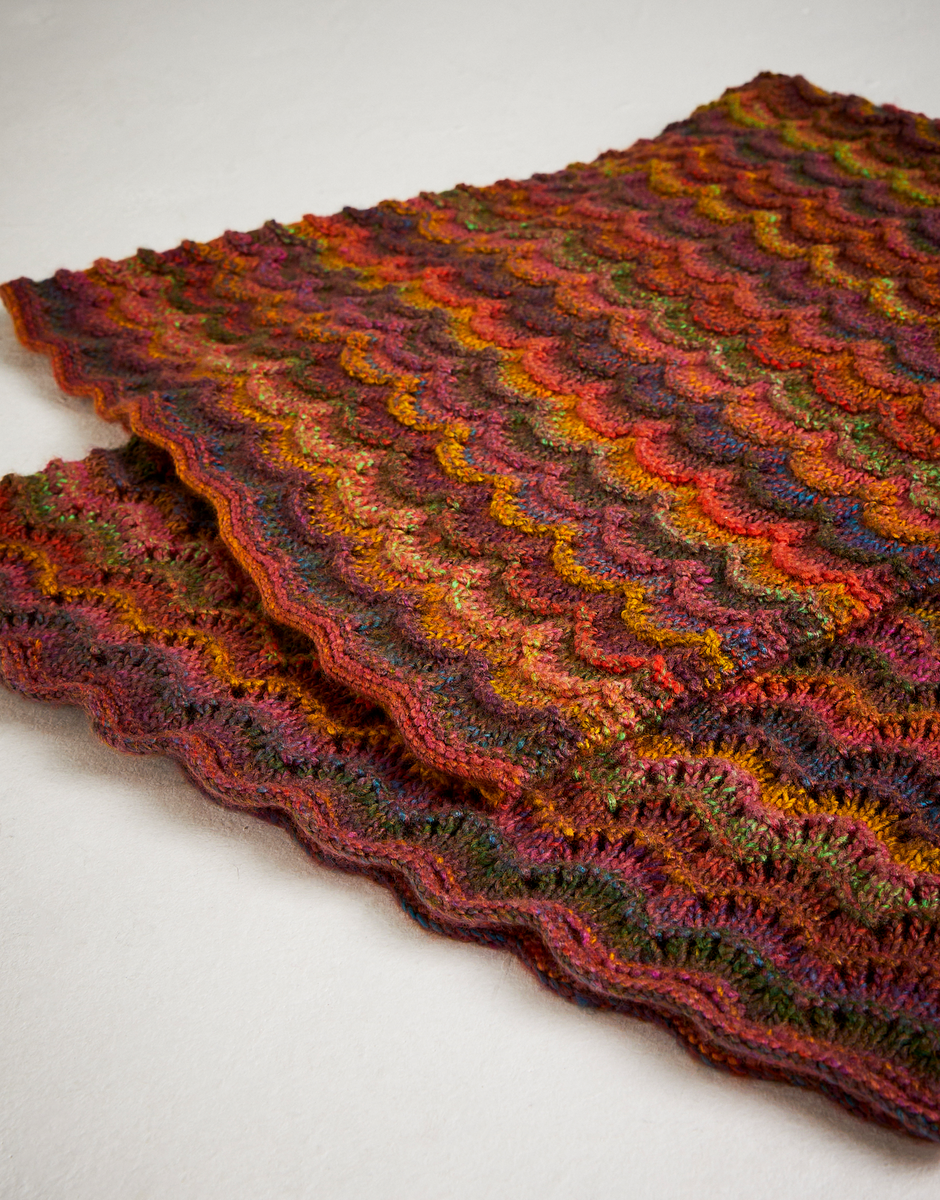 Rippling Meadow Blanket in Jewelspun - Sirdar 10723