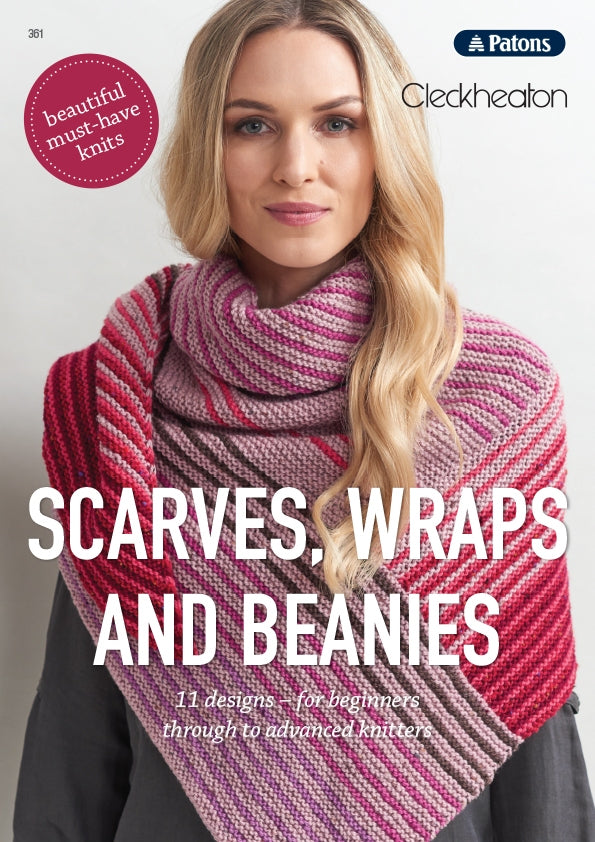 Scarves, Wraps and Beanies - Cleckheaton, Patons 361