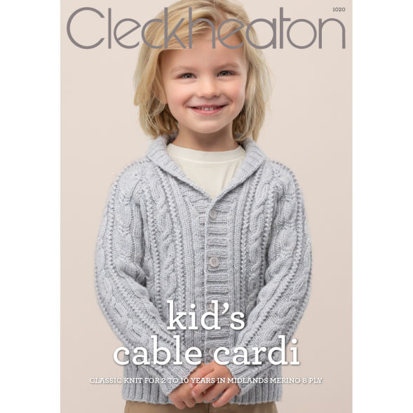 Kid's Cable Cardi - Cleckheaton 1020