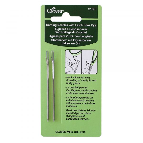 Darning Needles with Latch Hook Eye - Clover