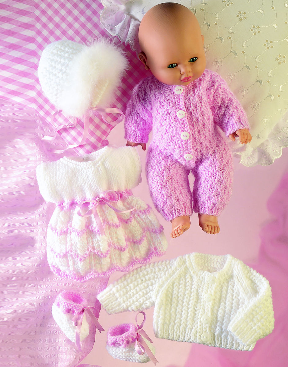 Doll's Outfit & Accessories in DK 8 ply - Sirdar 3072