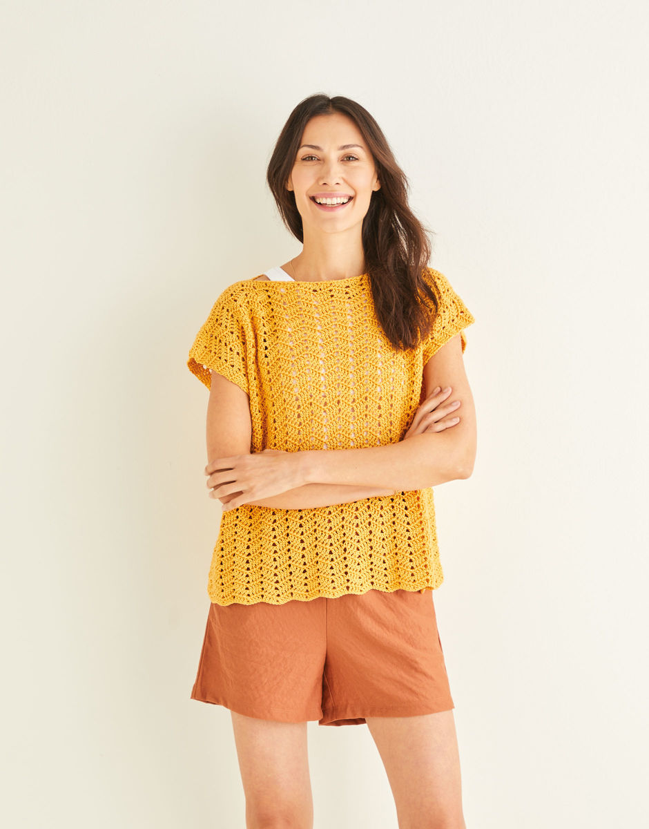 Chevron Crochet Top - Sirdar 10250