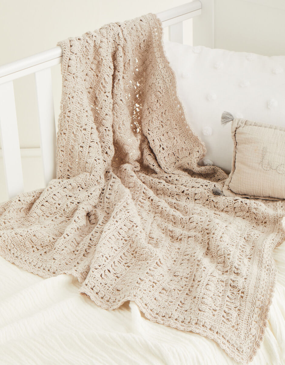 Little Buds Crochet Blanket in Snuggly 3 ply - Sirdar 5527