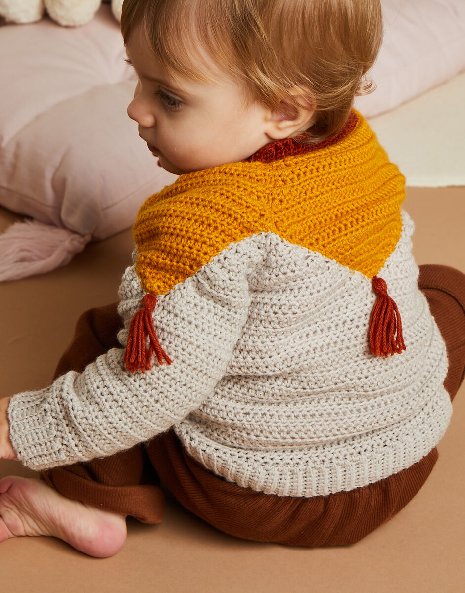 Tiny Tasselled Sweater - Sirdar 5511