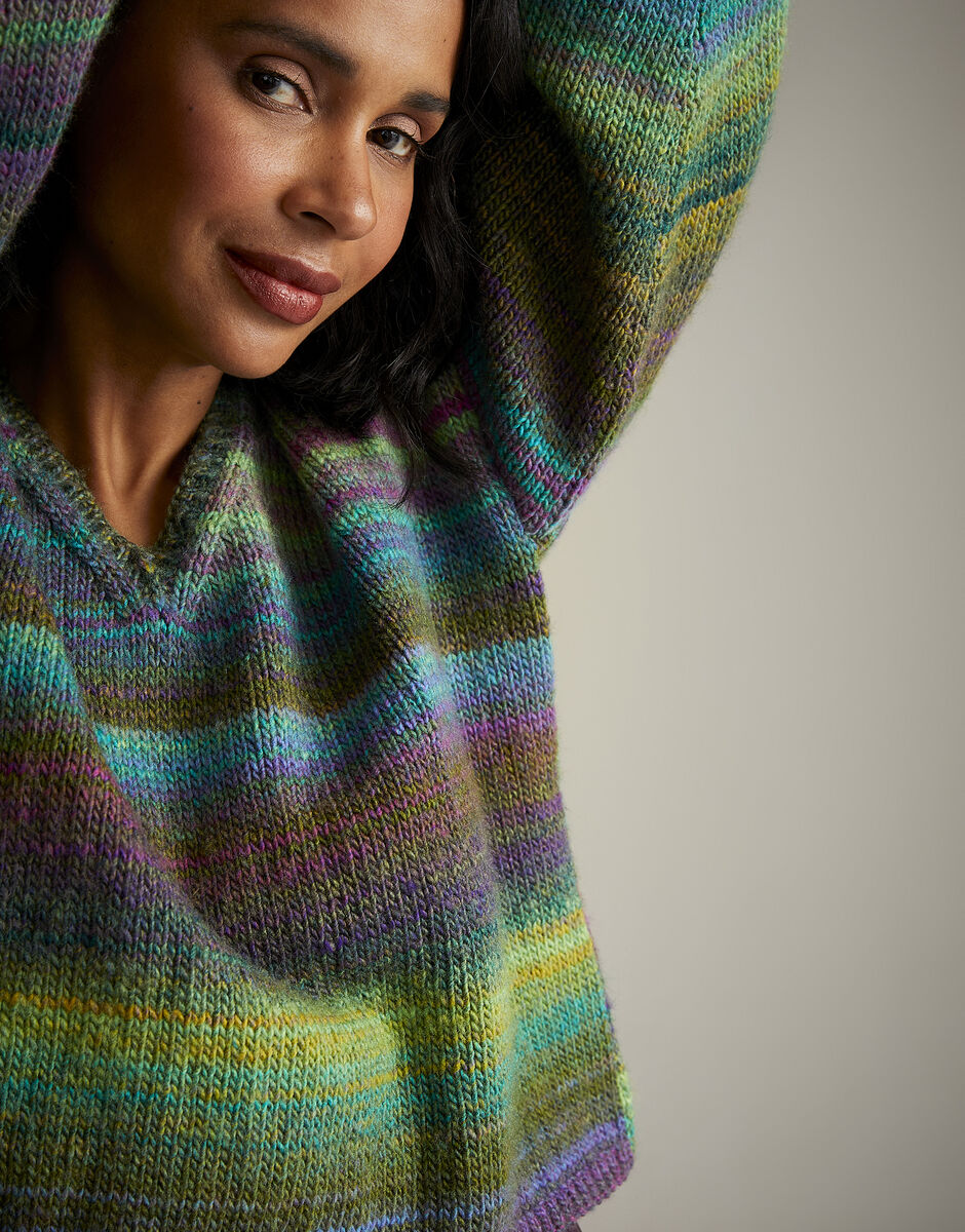 Midnight Garden Sweater in Jewelspun - Sirdar 10718