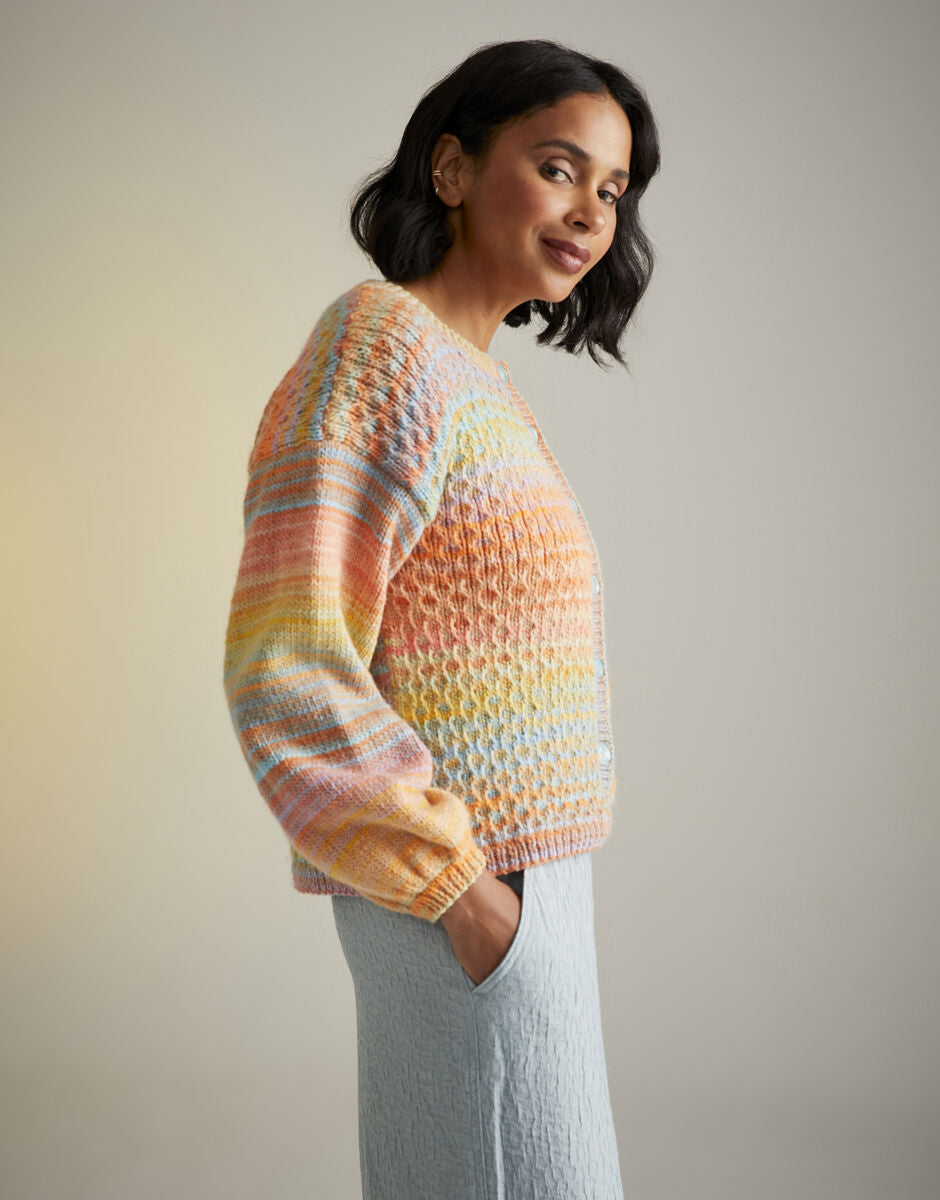 Twilight Trellis Cardigan in Jewelspun - Sirdar 10716