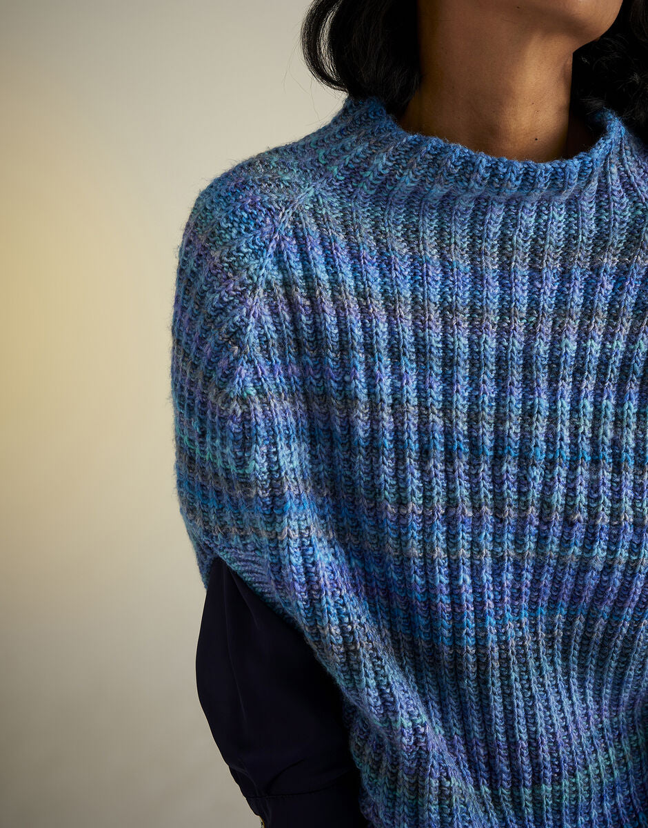 Bellflower Poncho in Jewelspun - Sirdar 10721