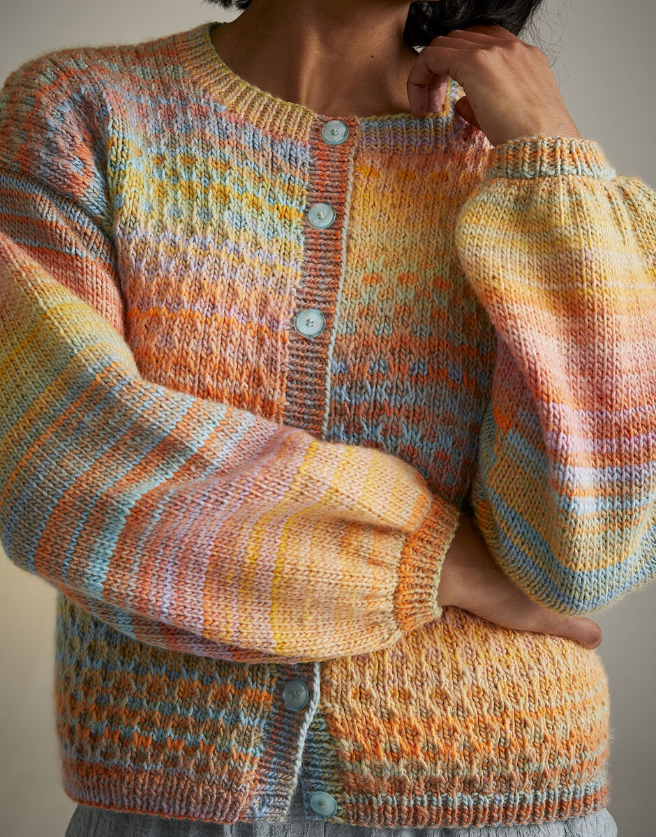 Twilight Trellis Cardigan in Jewelspun - Sirdar 10716