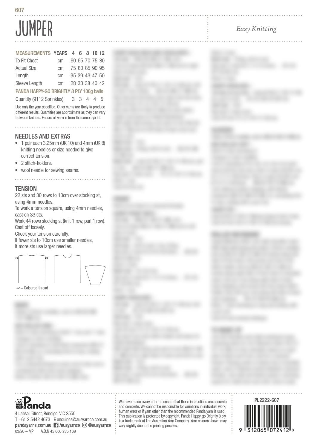 Everyday Happy Jumper - Panda 607