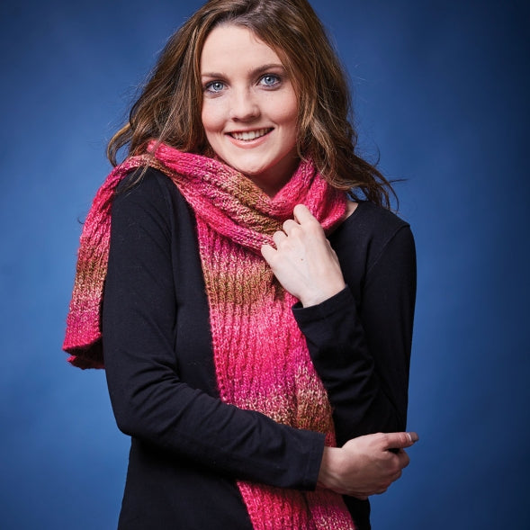 Broken Rib Scarf - Panda PDF Pattern