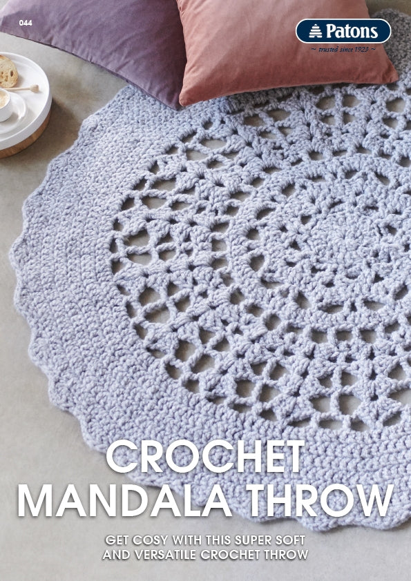 Crochet Mandala Throw - Patons 044