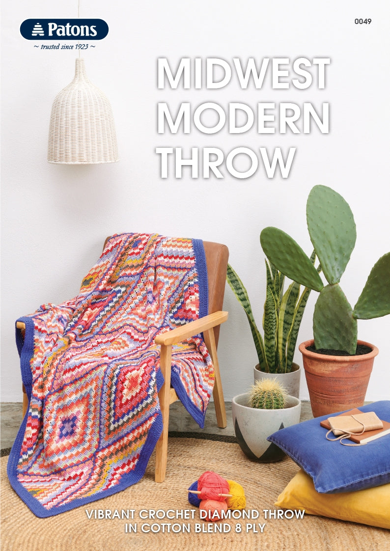 Midwest Modern Throw - Patons 0049