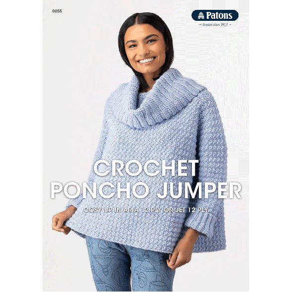 Crochet Poncho Jumper - Patons 0055