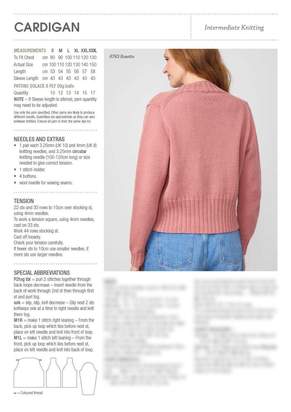 Signature Cardigan Pattern - Patons 0069