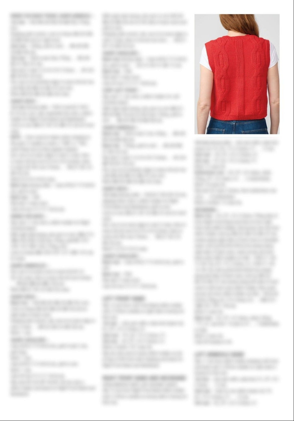 Patons Willow Vest Pattern