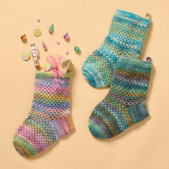 Crochet Christmas Stocking - Patons PDF Pattern