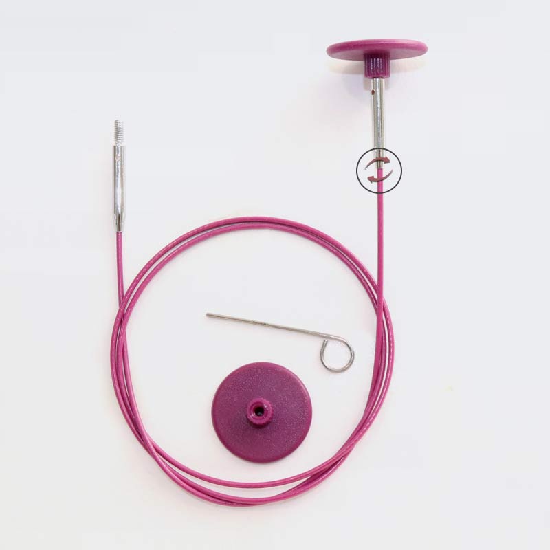 Stainless Steel Swivel Cables KnitPro
