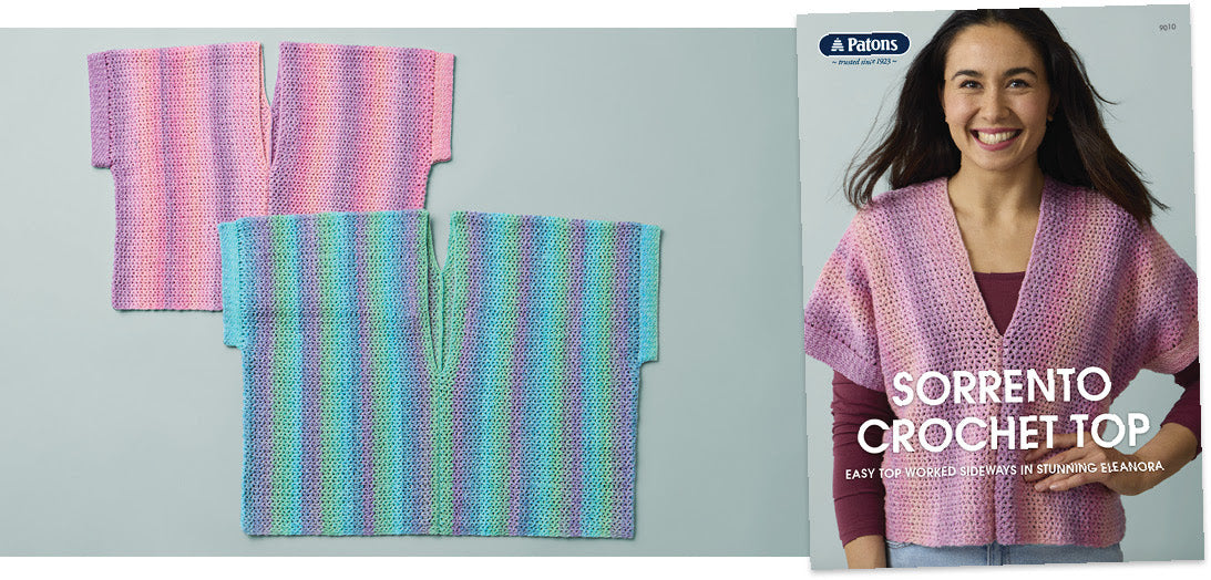 Sorrento Crochet Top - Patons 9010