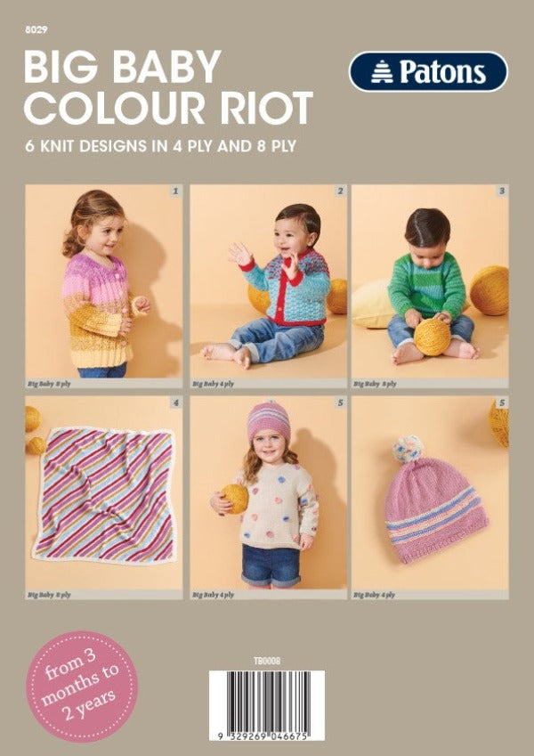Big Baby Colour Riot - Patons Book 8029