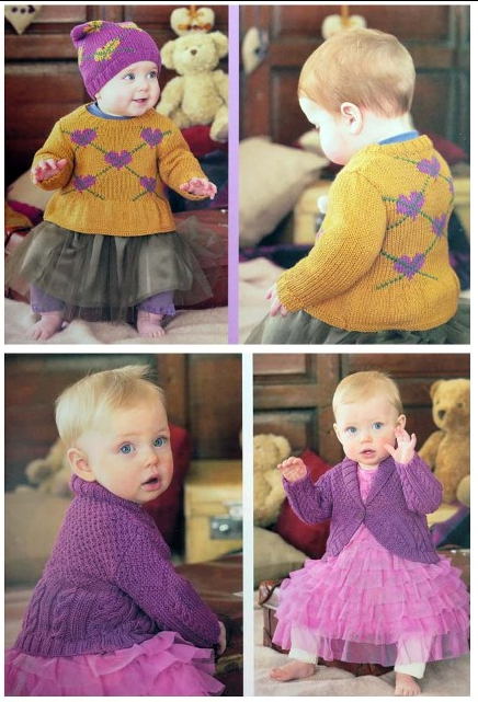 Little Hearts and Kisses in Snuggly DK - Sirdar 443