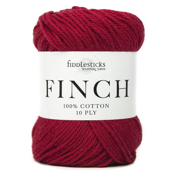 Fiddlesticks Finch Cotton 10 ply Red