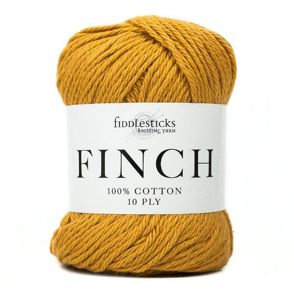 Fiddlesticks Finch Cotton 10 ply Mustard