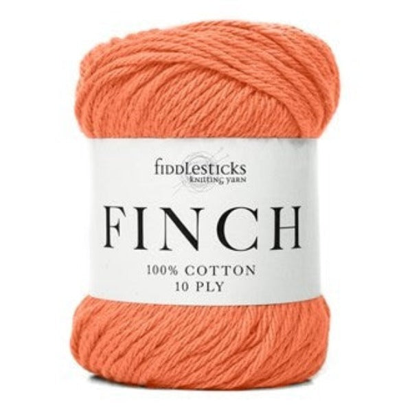 Fiddlesticks Finch Cotton 10 ply Tangelo