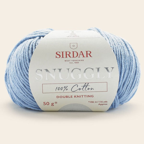 Sirdar Snuggly 100% Cotton DK Sky Blue