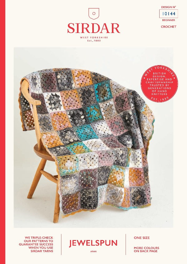 Crochet Granny Square Blanket - Sirdar 10144