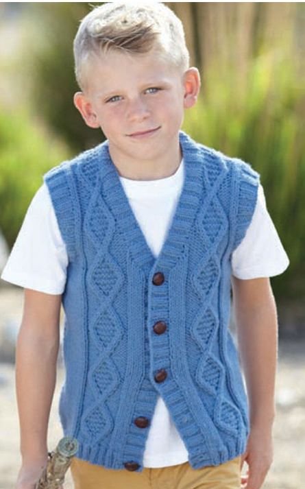 Sweaters and Waistcoat in Supersoft Aran - Sirdar 2435