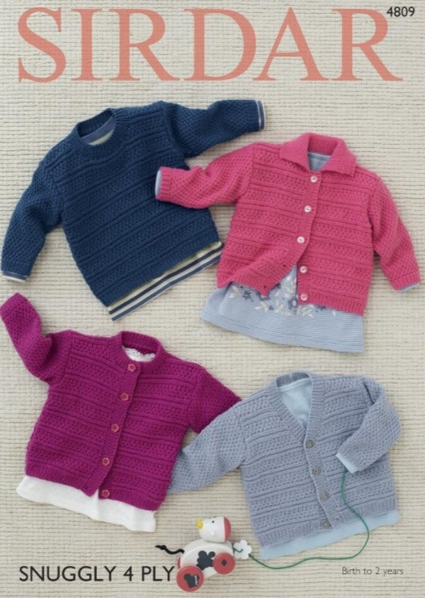 Baby's Cardigans and Sweater - Sirdar 4809