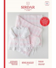 Coat, Bonnet and Blanket in Snuggly 3 Ply - Sirdar 5361