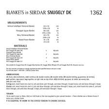 Four Blankets to Crochet - Sirdar 1362